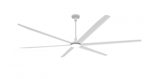 白色商超工业风扇-带灯