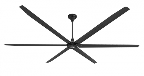 黑色商超工业风扇-不带灯